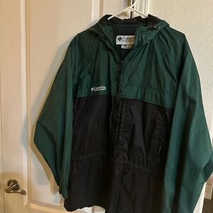 Columbia Green and Black Men's Hooded Jacket
